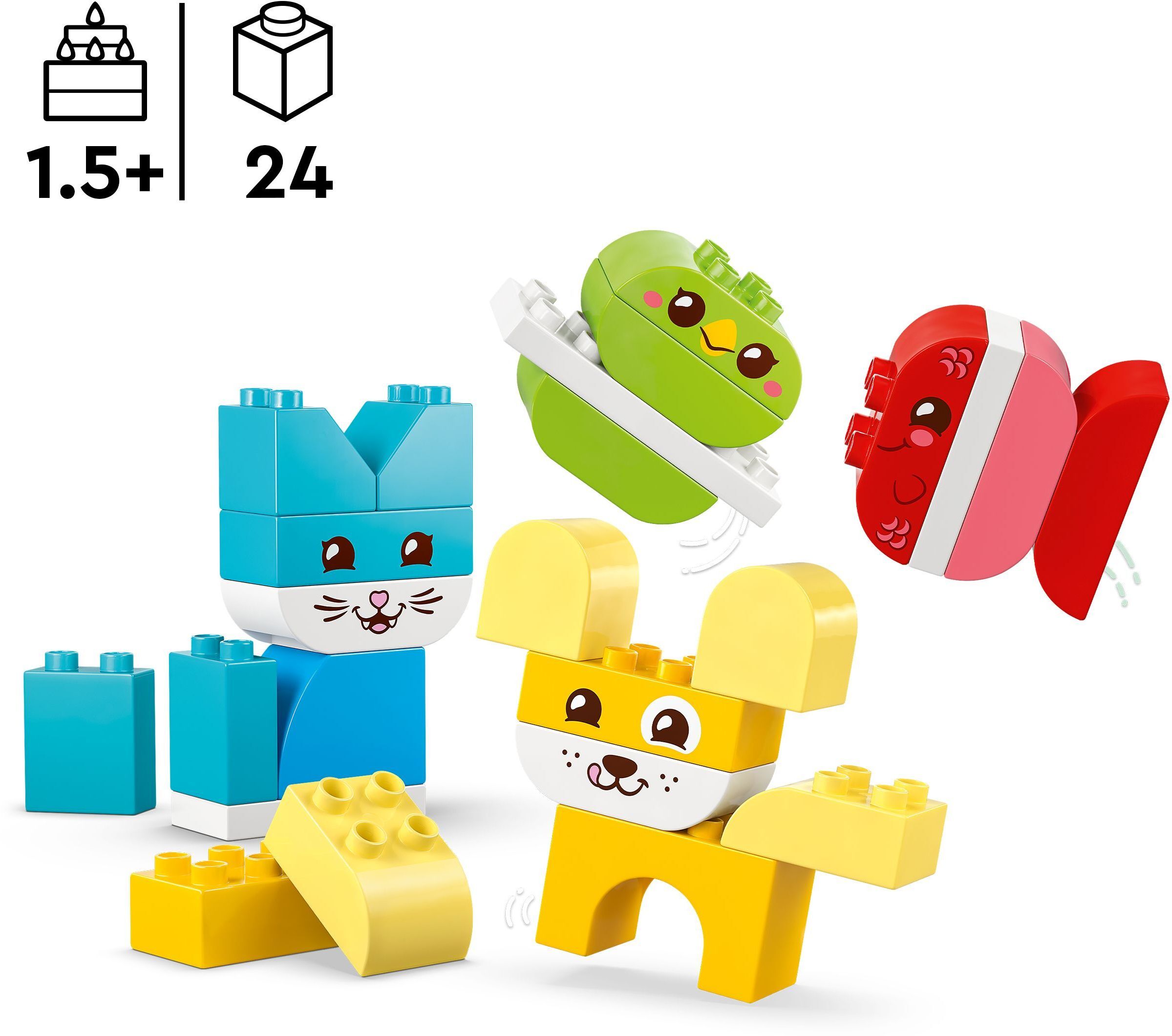 LEGO 10477 DUPLO My First Чудесные творческие домашние любимцы 3 в 1 фото 2