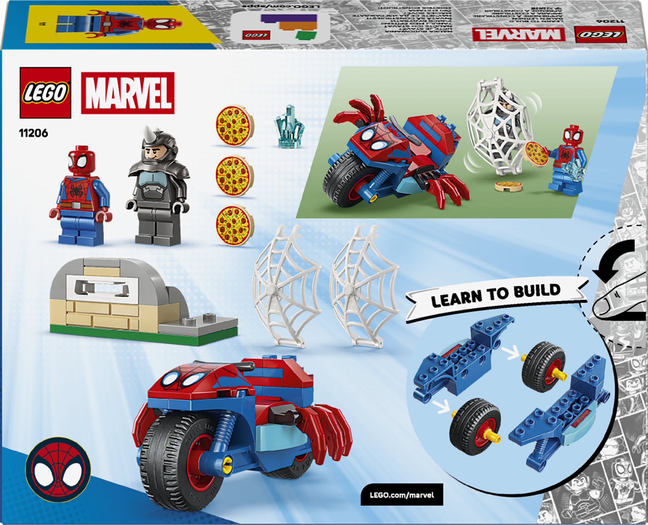 LEGO 11206 Spidey Паук на мотоцикле против Носорога фото 12