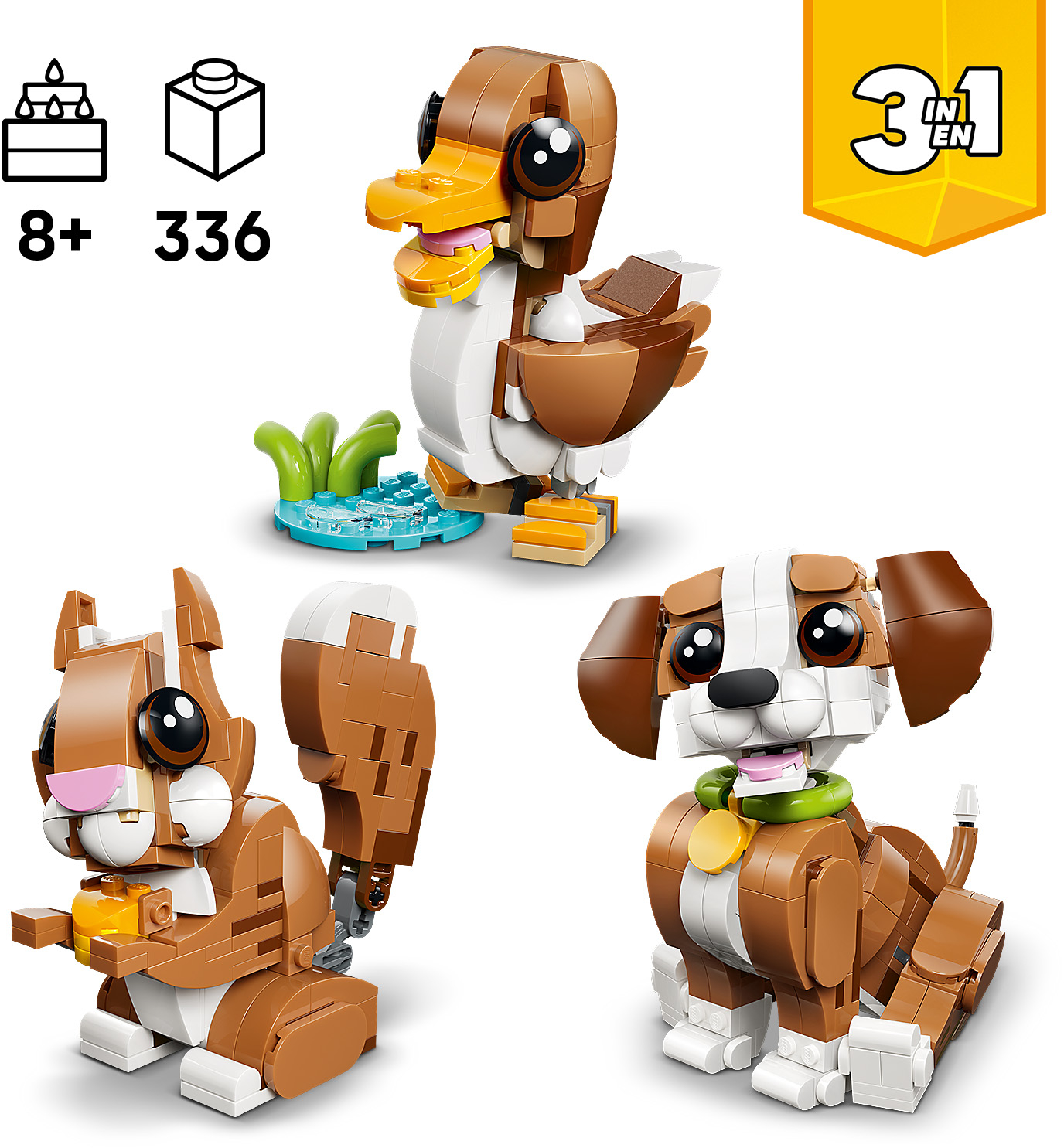 LEGO 31382 Creator Чарівні тварини: грайливе цуценяфото2