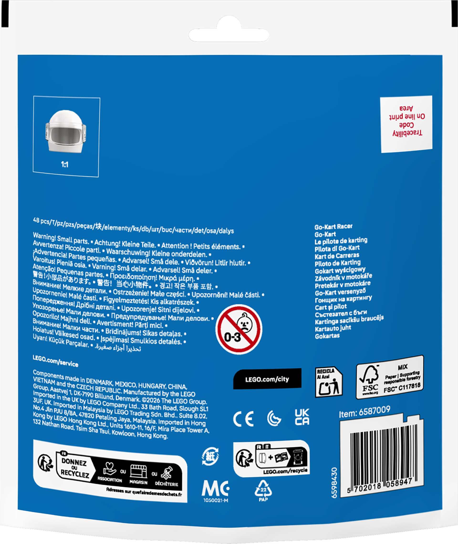 LEGO 30719 City Гонщик на картинге фото 3