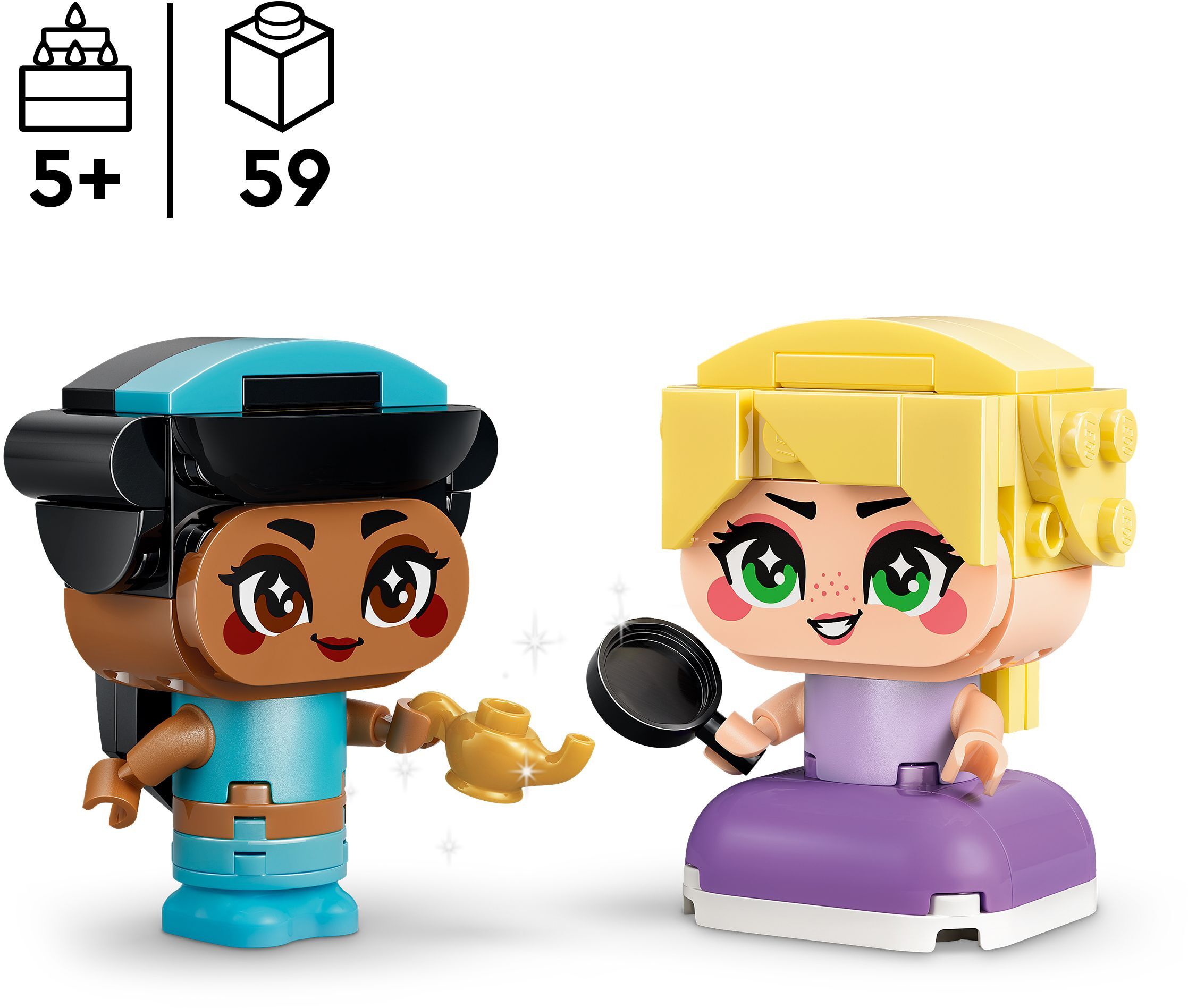 LEGO 43303 Disney Princess Минипринцесы Жасмин и Рапунцель фото 2