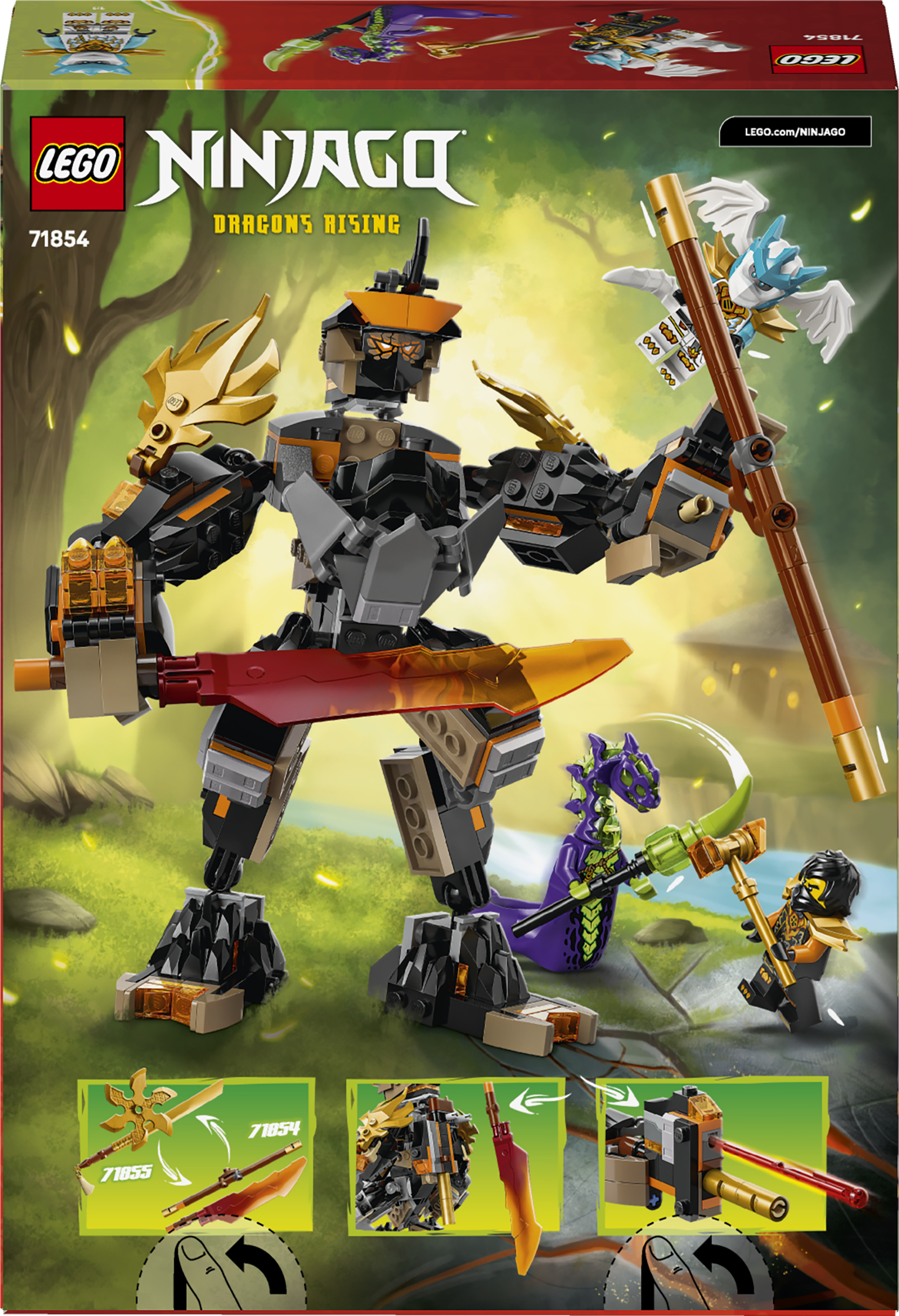 LEGO 71854 Ninjago Робот Коула для місії і Дракон Зейнфото11
