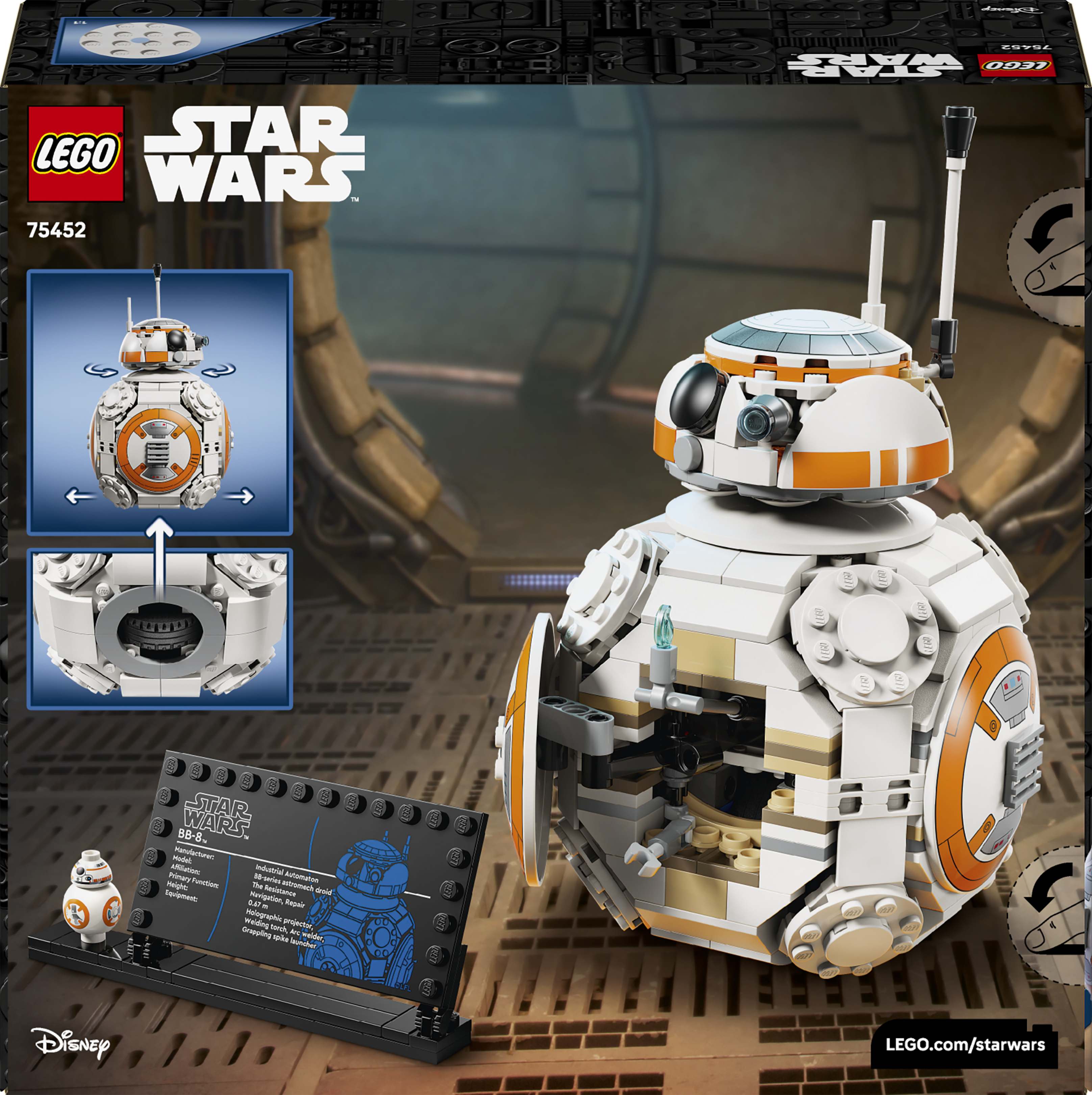 LEGO 75452 Star Wars Дроид-астромеханик BB-8 фото 12