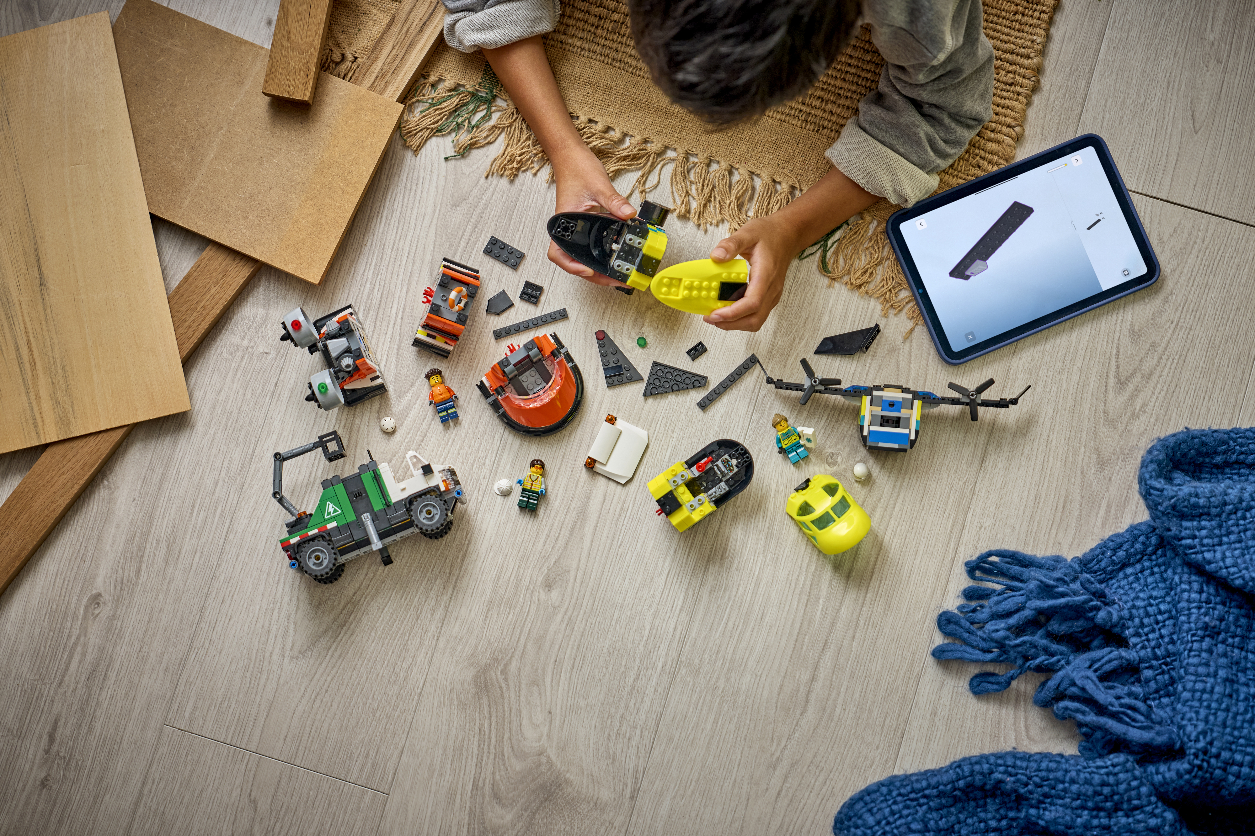 LEGO 60505 City Ремікс літака, вантажівки та судна на повітряній подушціфото8