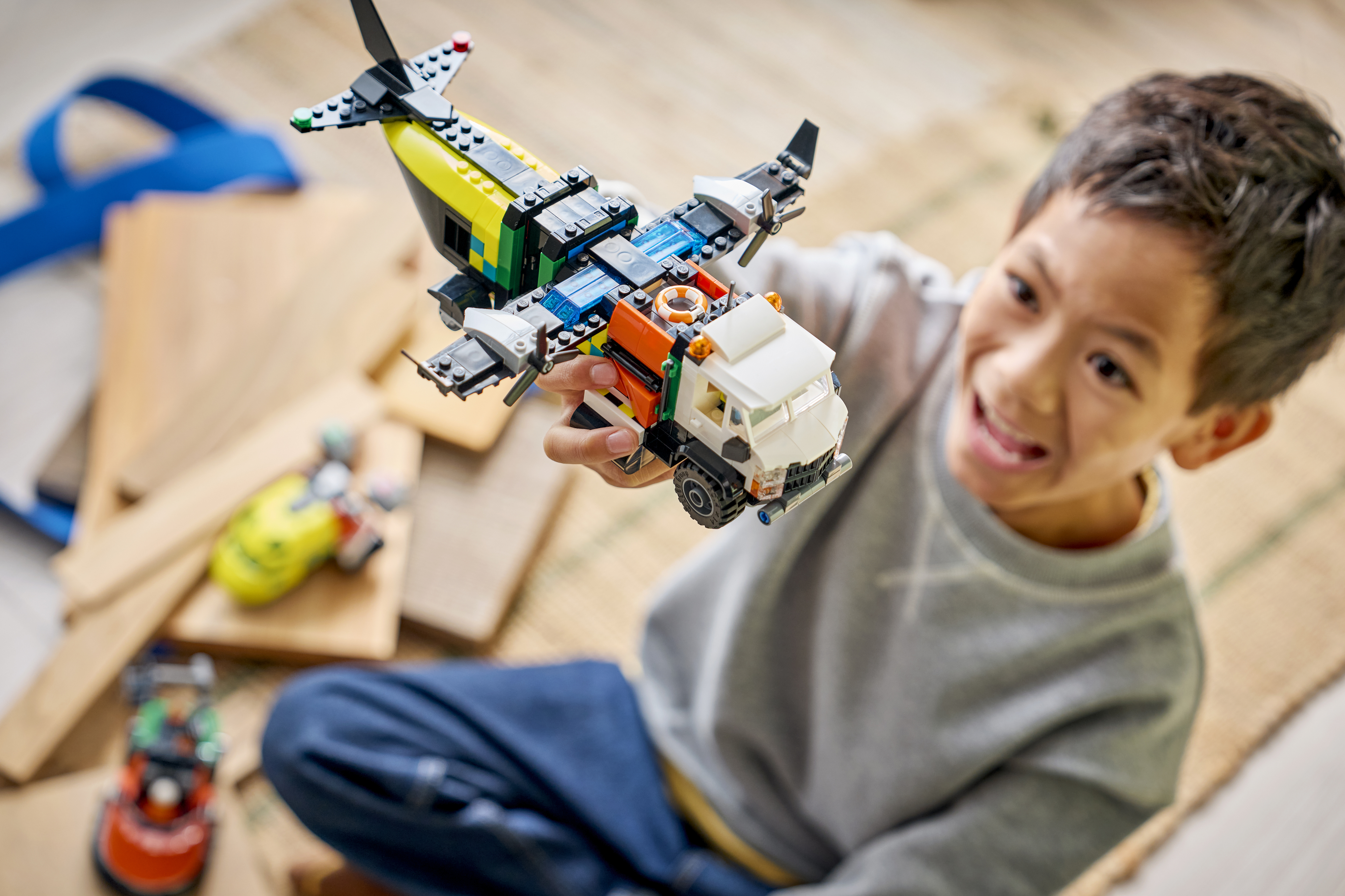 LEGO 60505 City Ремікс літака, вантажівки та судна на повітряній подушціфото9