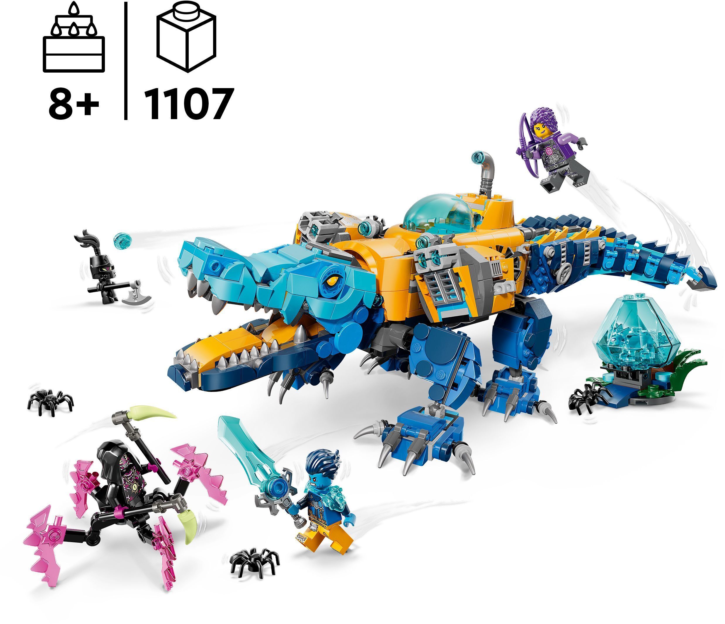 LEGO 71512 DREAMZzz Підводний човен-крокодилфото2