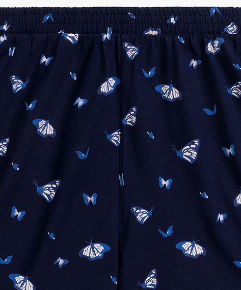 Пижама женская шорты, футболка Atlantic NLP-490_01 L голубая/синяя фото 4