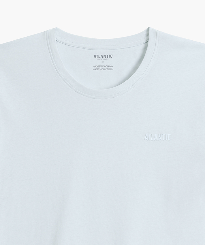 Піжама чоловіча шорти, футболка Atlantic NMP-385 S блакитна/синяфото3