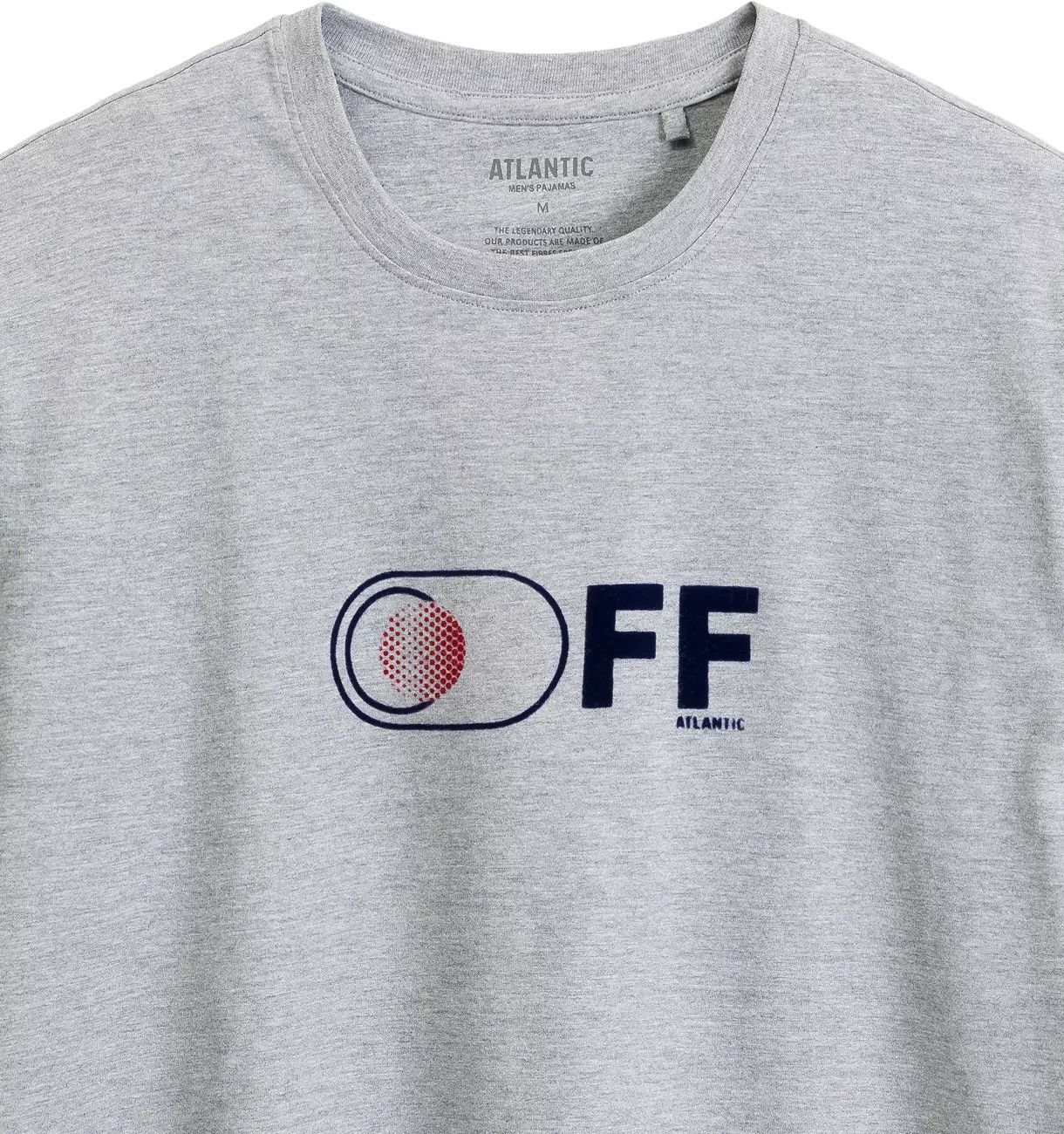Піжама чоловіча штани, сорочка Atlantic NMP-390 M сіра/синяфото4
