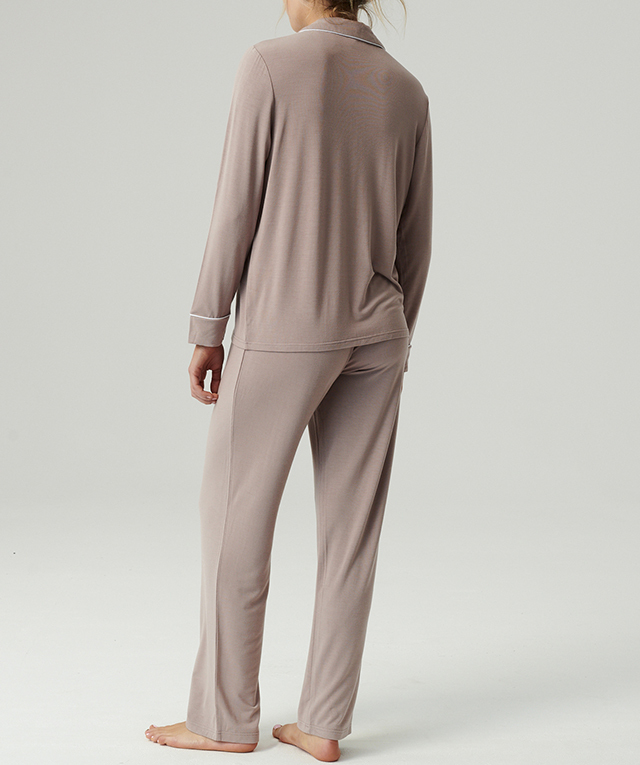 Пижама женская брюки, рубашка Atlantic NLP-495 S пепельно-розовые фото 2