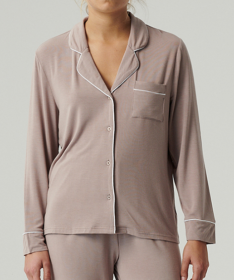 Пижама женская брюки, рубашка Atlantic NLP-495 S пепельно-розовые фото 3