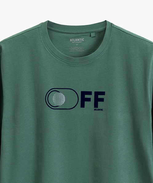 Пижама мужская брюки, рубашка Atlantic NMP-390 XL зеленая/синяя фото 