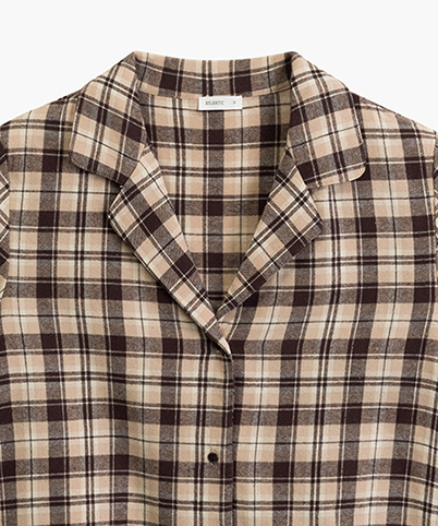 Пижама женская брюки, рубашка Atlantic NLP-505 L бежевая фото 4