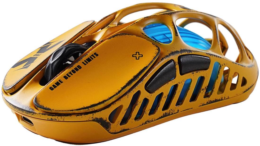 Игровая мышь GravaStar Mercury X, BT/WL/USB-A, RGB, Battle-Worn Yellow (GS_X_YLW) фото 3