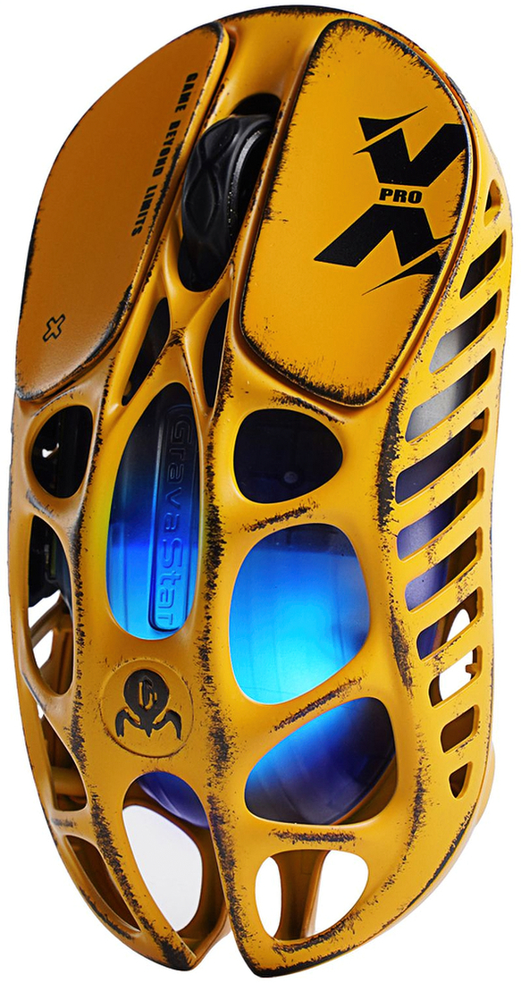 Игровая мышь GravaStar Mercury X, BT/WL/USB-A, RGB, Battle-Worn Yellow (GS_X_YLW) фото 2
