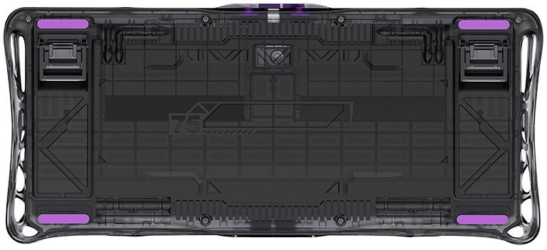 Клавиатура GravaStar Mercury V75 Lite Magnetic Blackcore, USB-A, RGB, Transparent Black (GSV75LITE_XTAL_BLK) фото 6