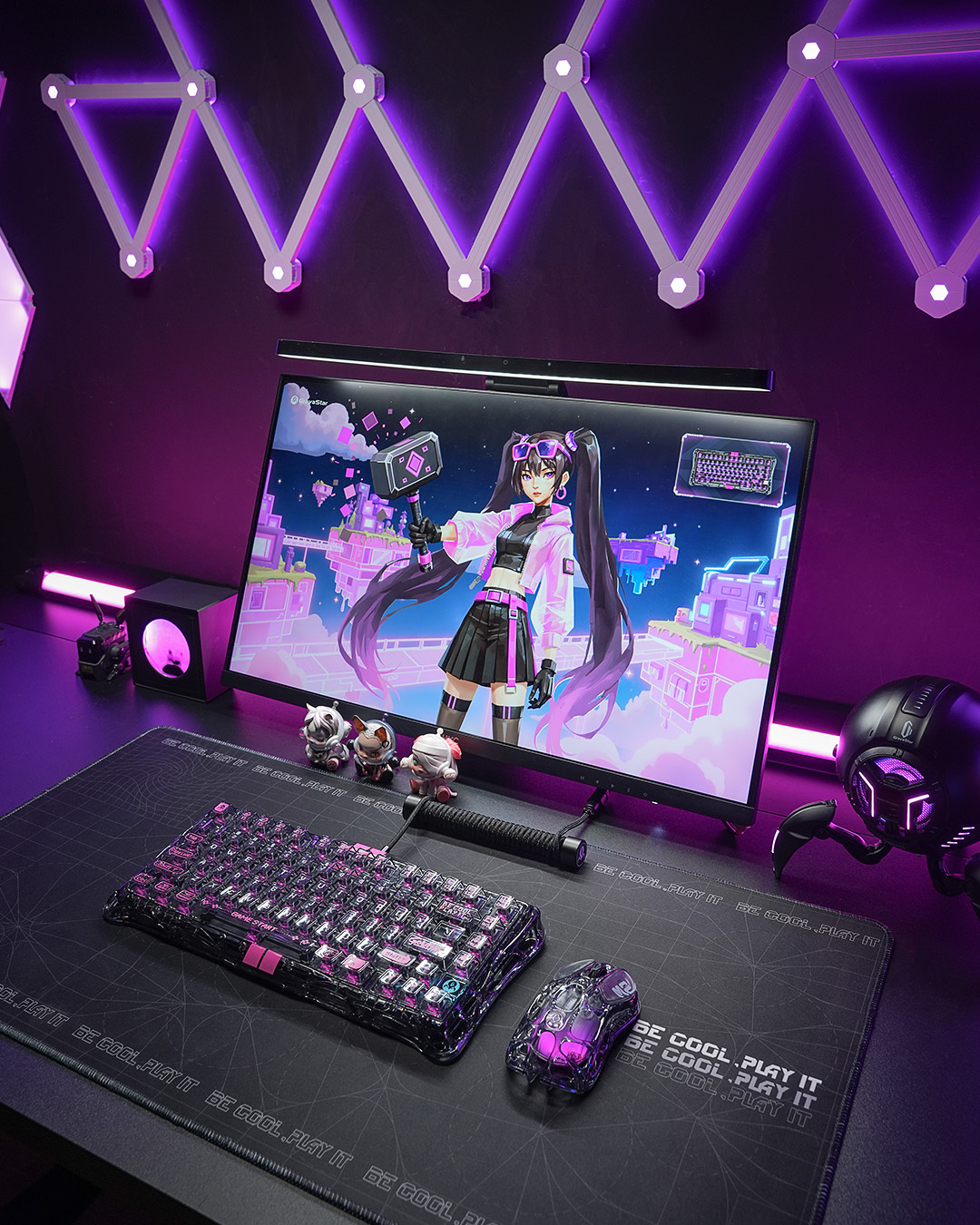 Клавиатура GravaStar Mercury V75 Lite Magnetic Blackcore, USB-A, RGB, Transparent Black (GSV75LITE_XTAL_BLK) фото 10