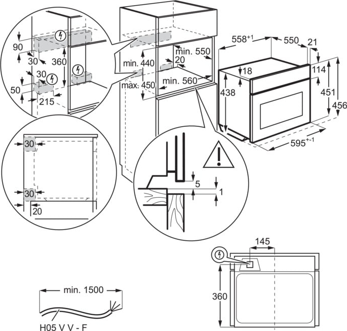 Вбудована мікрохвильова піч Electrolux EVM8E09Xфото2