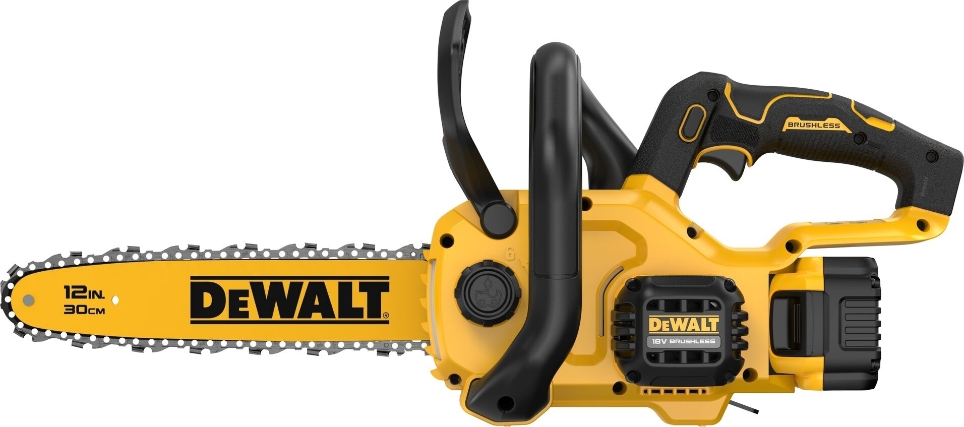 Пила цепная аккумуляторная DeWALT, XR Li-Ion 18В шина 30см (без АКБ и ЗУ), (DCMCS565N) фото 