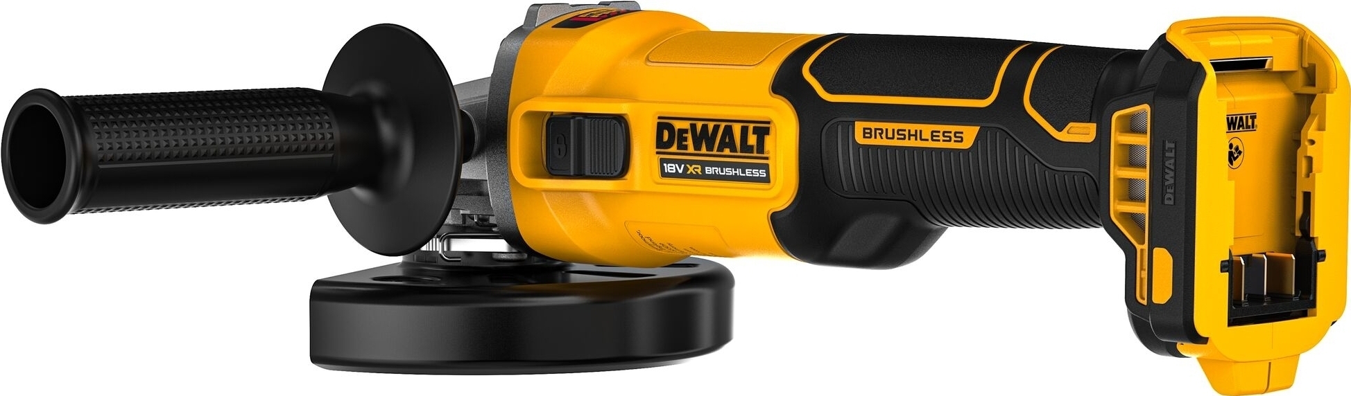 Шліфмашина кутова акумуляторна DeWALT 18В XR Li-lon 125 мм (без АКБ та ЗП), (DCG407N)фото