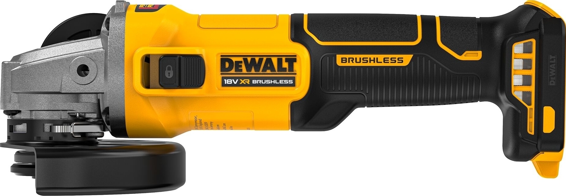 Шліфмашина кутова акумуляторна DeWALT 18В XR Li-lon 125 мм (без АКБ та ЗП), (DCG407N)фото