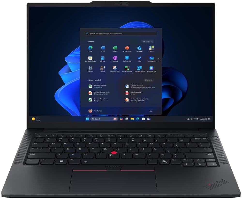 Ноутбук LENOVO ThinkPad E14 Gen 7 Eclipсе Black (21T1S0P500) фото 11