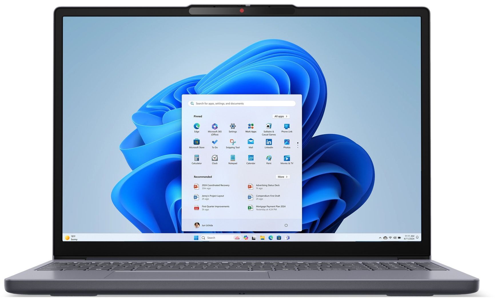 Ноутбук LENOVO IdeaPad Slim 3 15IRH10 Luna Grey (83K100UGRA) фото 4