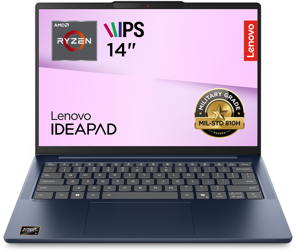 Ноутбук LENOVO IdeaPad Slim 5 14ARP10 Cosmic Blue (83HT003FRA)фото2