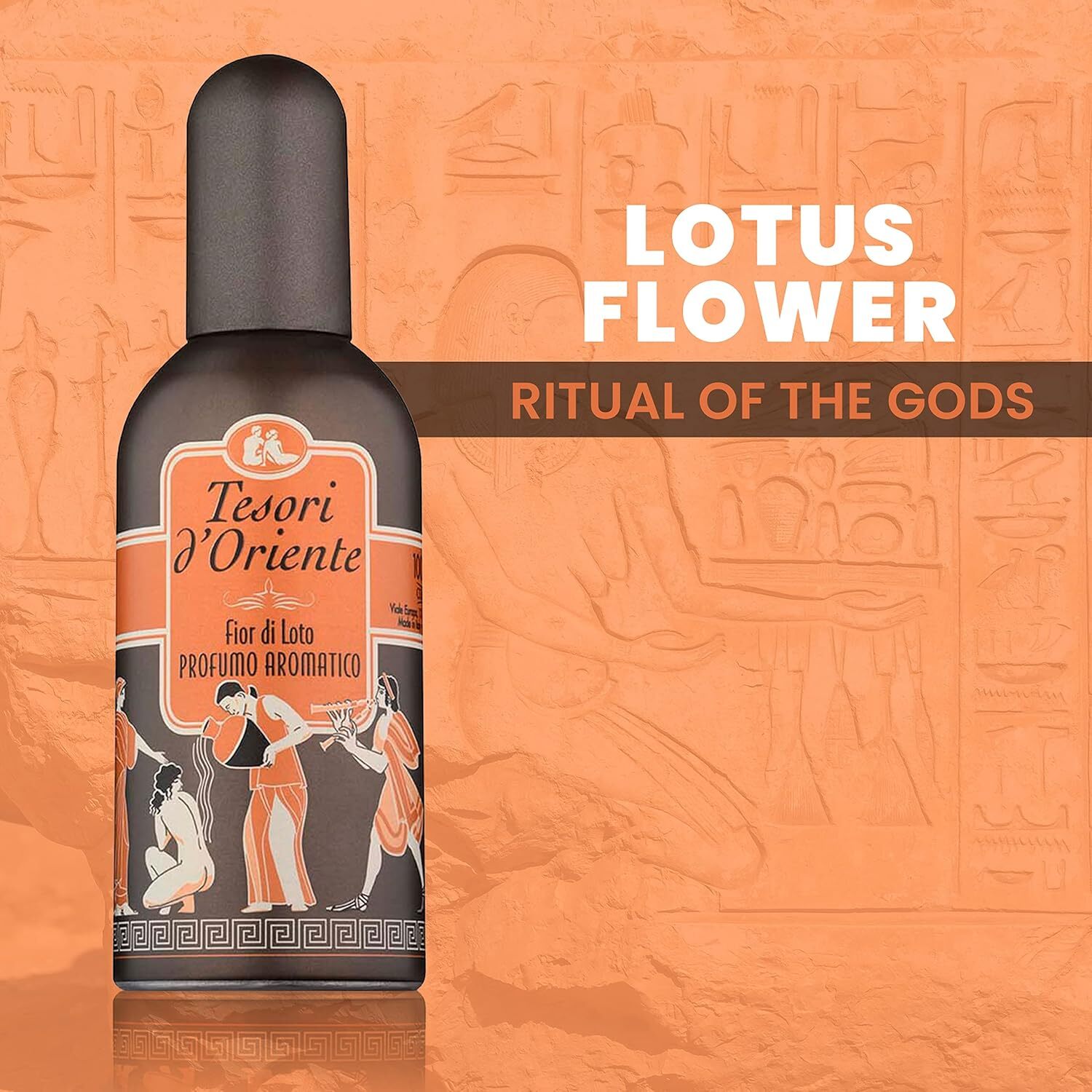 Подарунковий набір Tesori d'Oriente Fior di Loto Квітка лотосу (парфумована вода 100мл+крем для тіла 75мл+косметичка)фото
