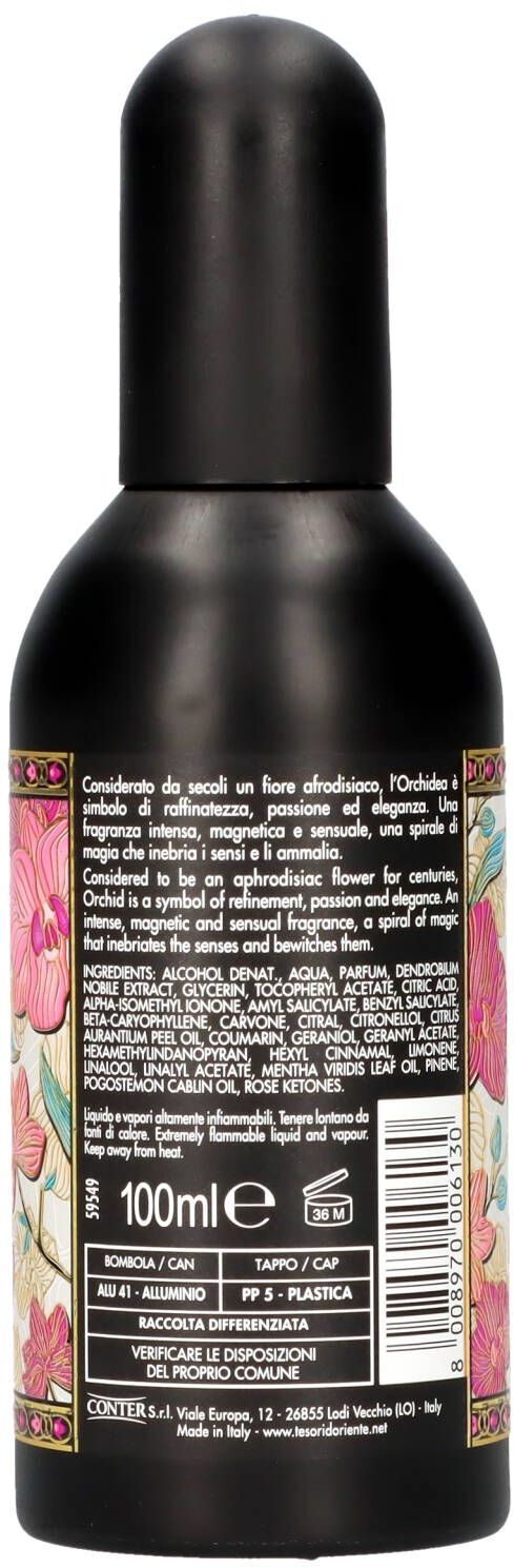 Подарунковий набір Tesori d'Oriente Orchidea Орхідея (парфумована вода 100мл+крем для тіла 75мл+косметичка)фото