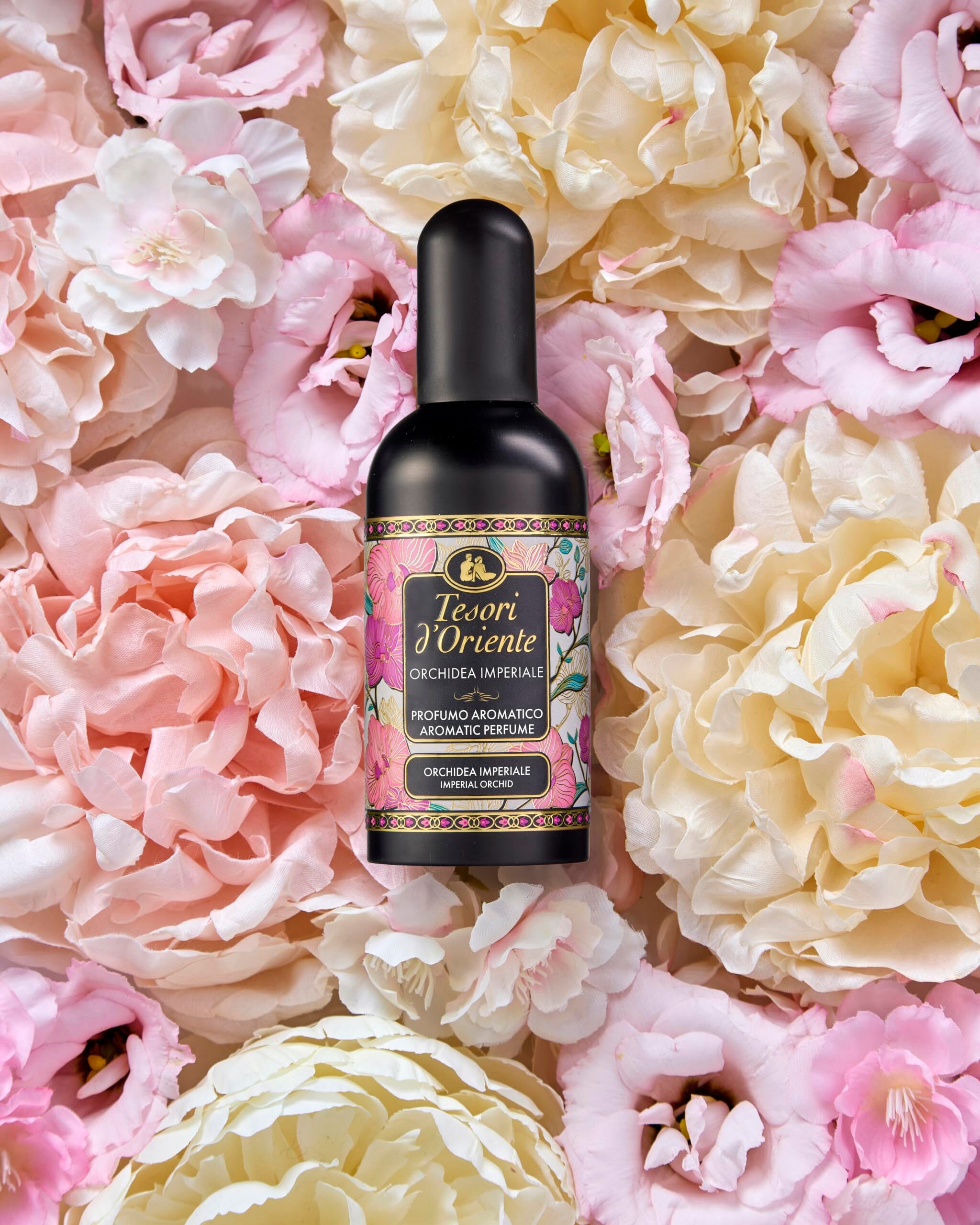 Подарунковий набір Tesori d'Oriente Orchidea Орхідея (парфумована вода 100мл+крем для тіла 75мл+косметичка)фото