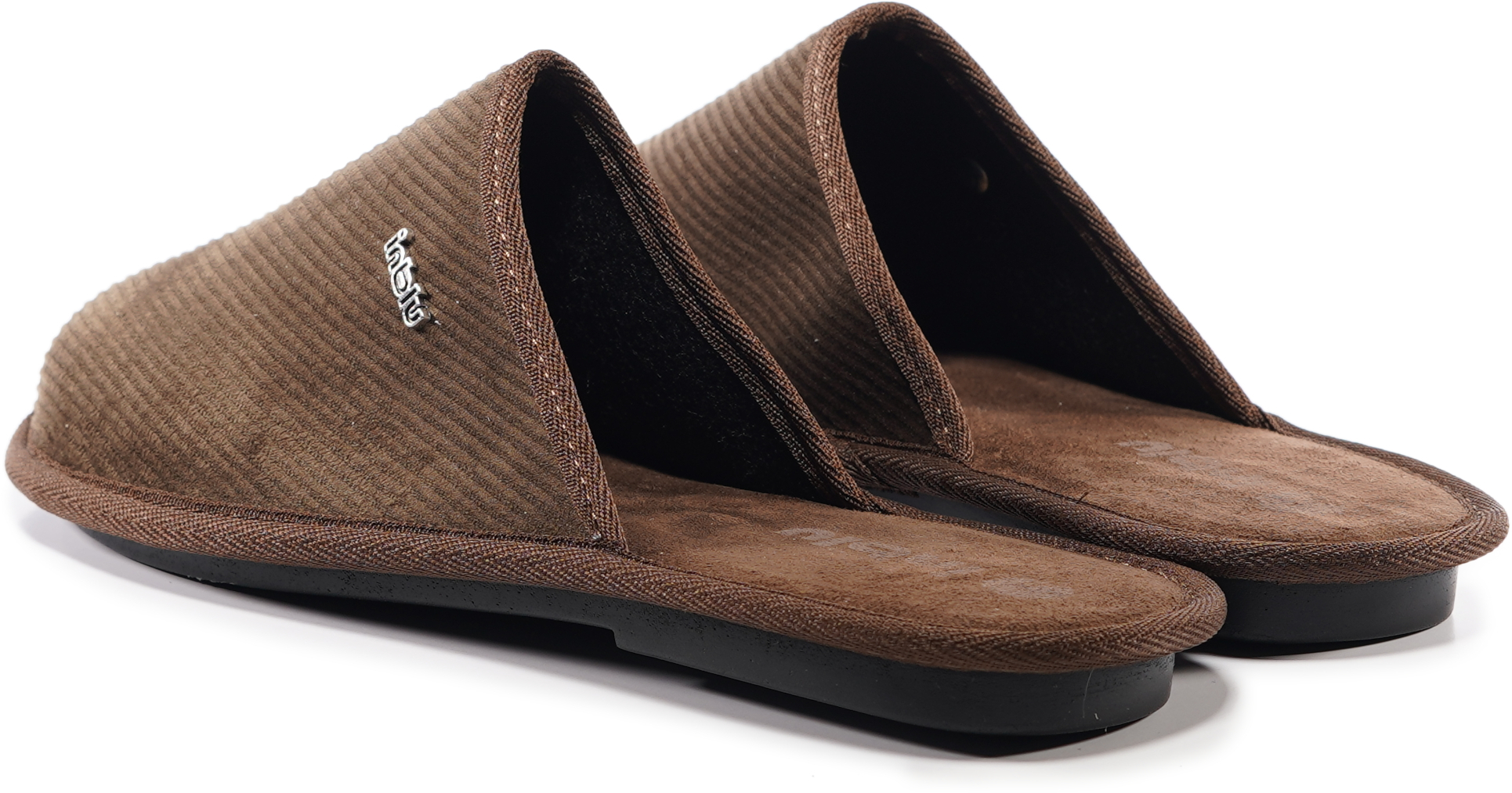 Домашние тапочки мужские Inblu 69-2H 40 (26 см) темно-коричневые фото 8