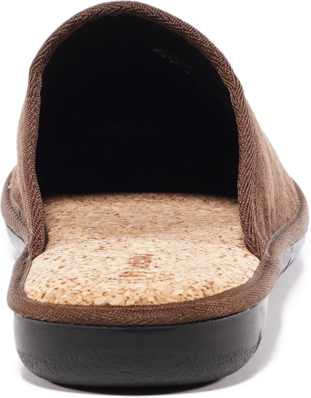 Домашние тапочки мужские Inblu 91-2F 40 (25 см) темно-коричневые фото 6