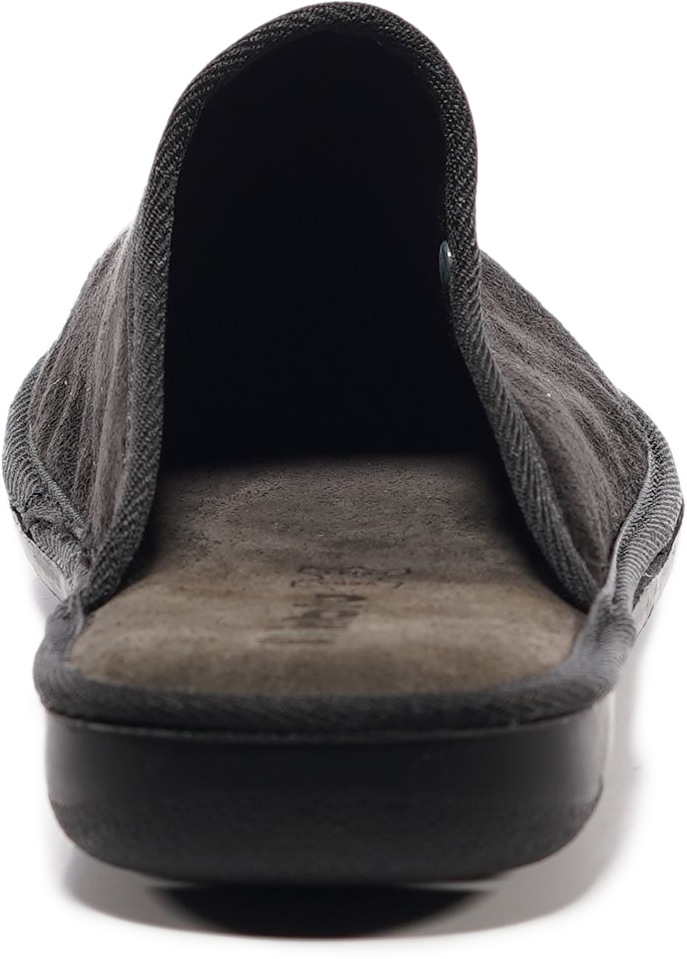 Домашние тапочки мужские Inblu 91-2H 44 (28 см) черные фото 6