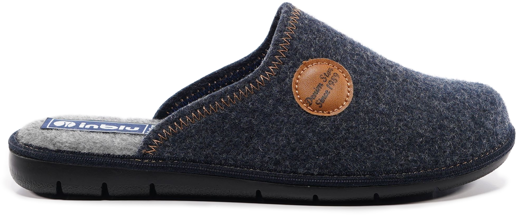 Домашні капці чоловічі Inblu 91-3B 40 (25 см) сіріфото3