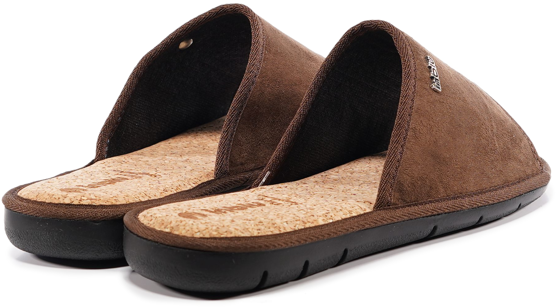 Домашние тапочки мужские Inblu 91-3H 40 (25 см) темно-коричневые фото 8