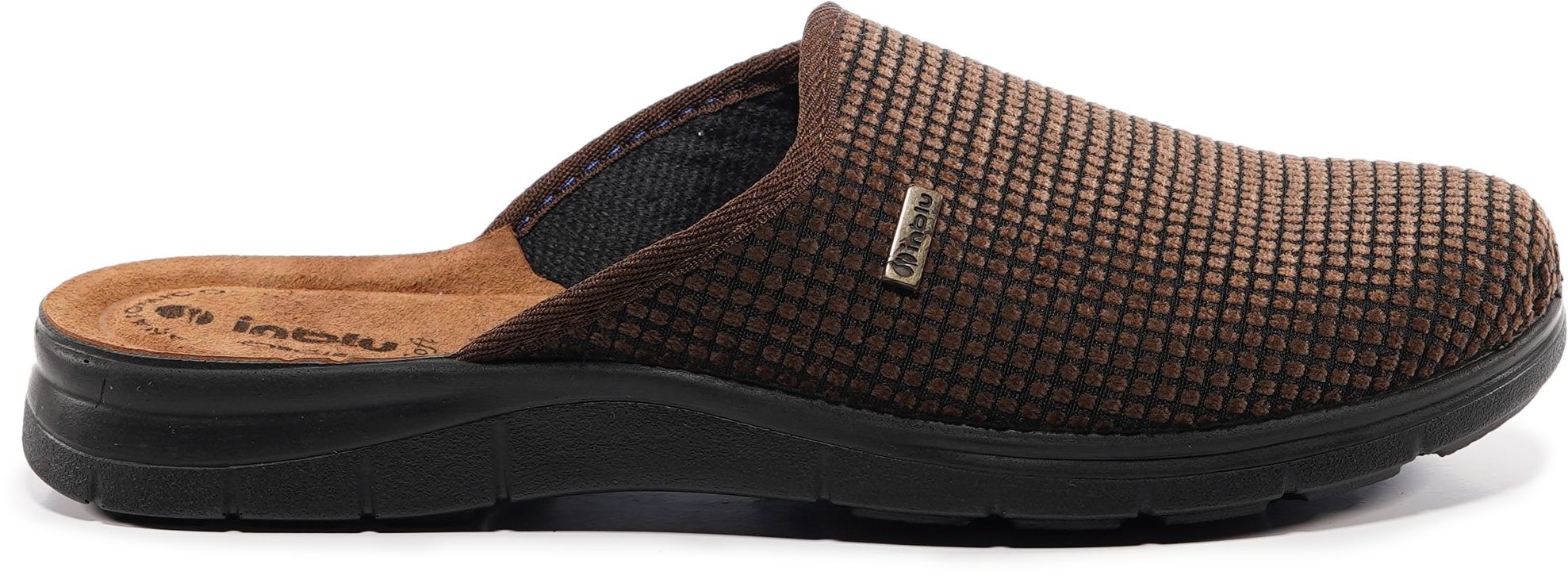 Домашние тапочки мужские Inblu BG000052 40 (25,5 см) темно-коричневые фото 3