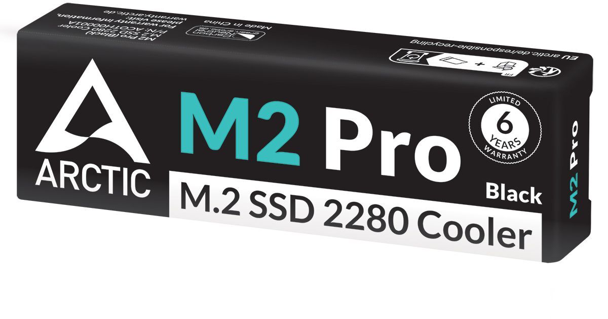 Радиатор охлаждения ARCTIC для накопителя SSD M.2 PRO (ACOTH00001A) фото 6