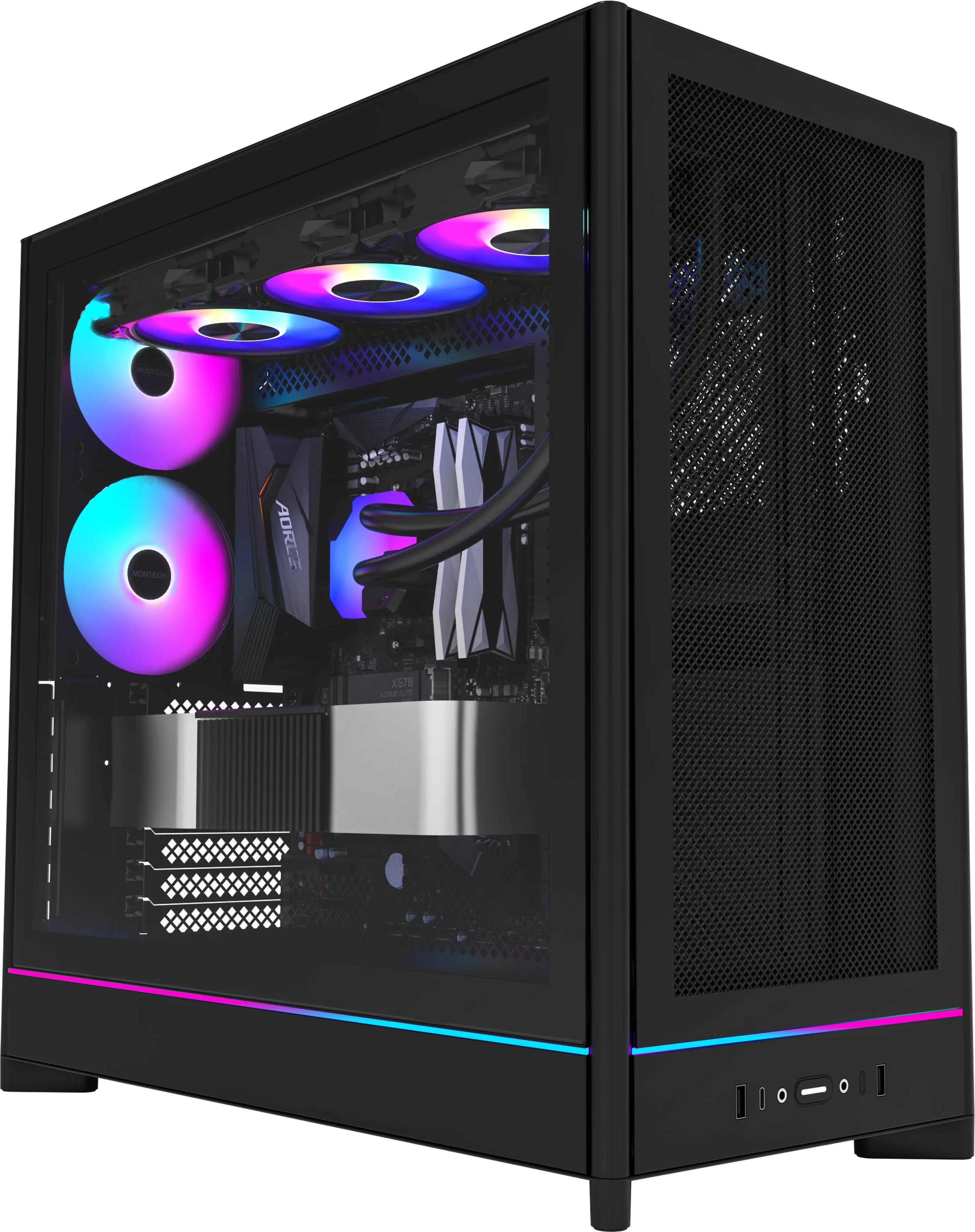 Корпус MONTECH HS01 Pro без БП Black (HS01 PRO (B)) фото 8