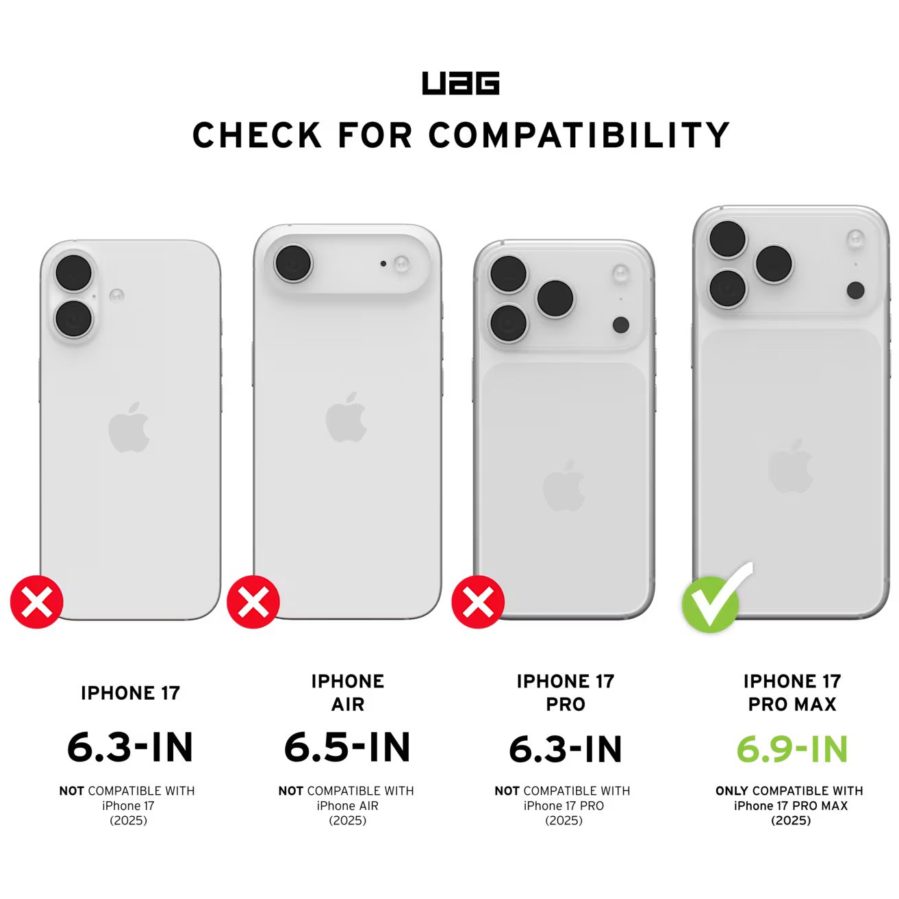 Чехол UAG для iPhone 17 Pro Max, Plyo MagSafe, Ice/Silver фото 6