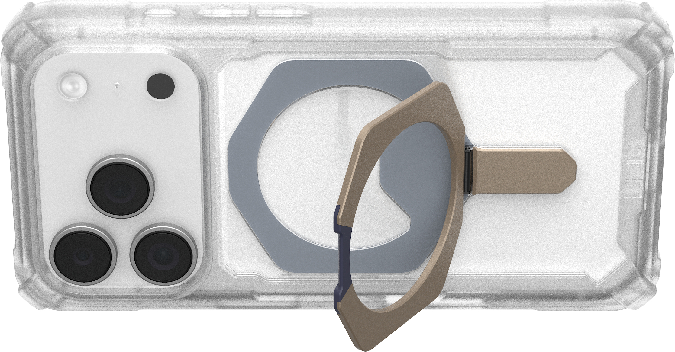 Чехол UAG для iPhone 17 Pro, Plasma XTE MagSafe, Clear/Titanium фото 5