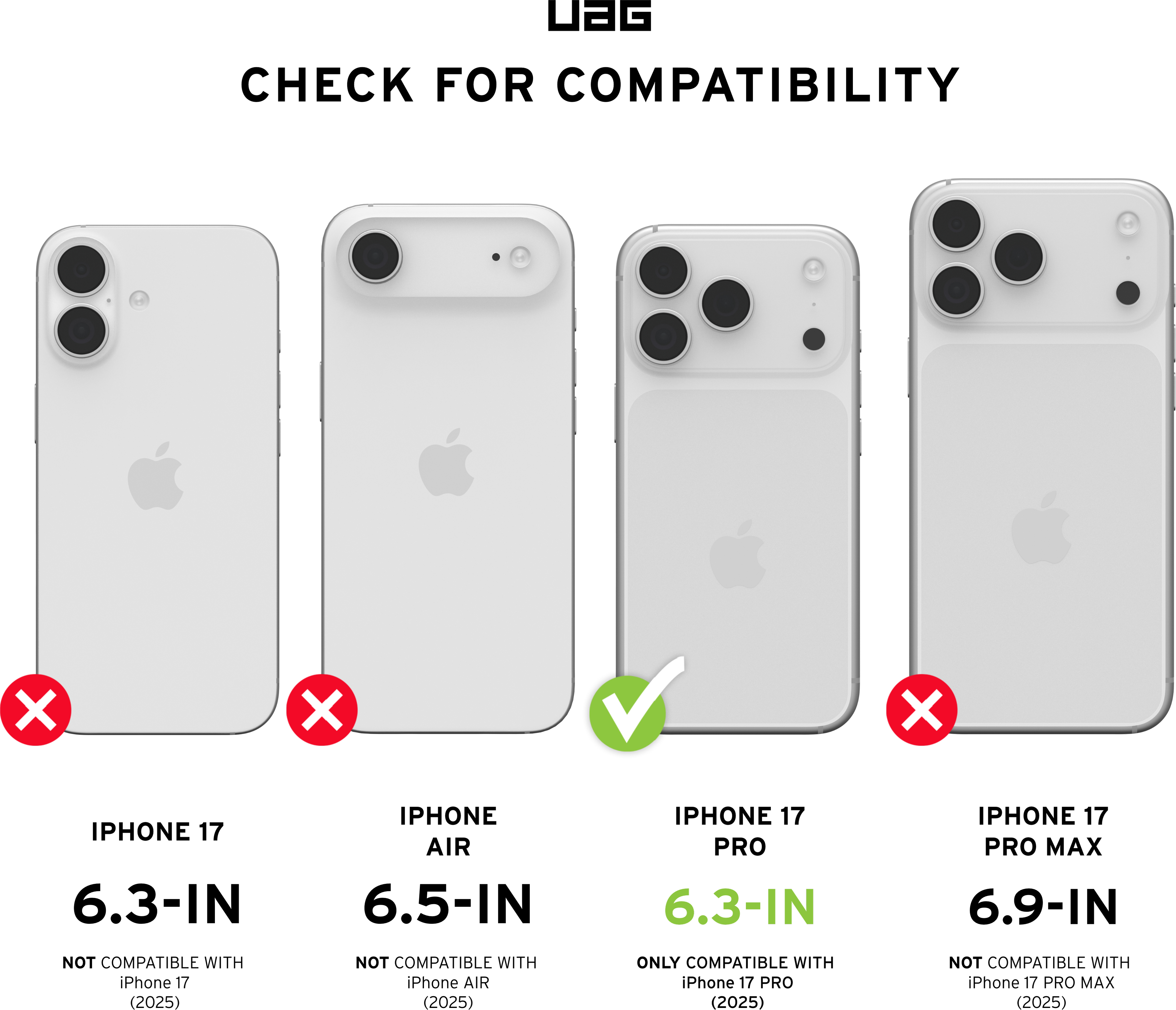 Чехол UAG для iPhone 17 Pro, Plasma XTE MagSafe, Clear/Titanium фото 17