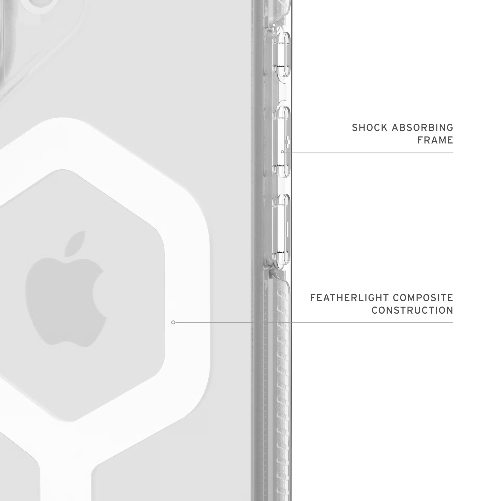Чохол UAG для iPhone 17, Plyo MagSafe, Ice/Whiteфото7
