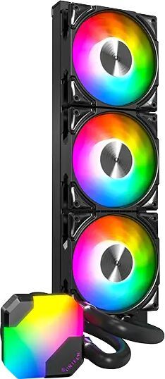 Система жидкостного охлаждения MONTECH HyperFlow Digital 360 Black (HYPERFLOW ARGB 360 (B)) фото 2