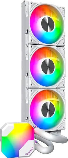 Система жидкостного охлаждения MONTECH HyperFlow Digital 360 White (HYPERFLOW ARGB 360 (W)) фото 2