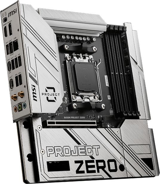 Материнская плата MSI AMD B650 SAM5 MATX B650M PROJECT ZERO(B650M PROJECT ZERO) фото 3