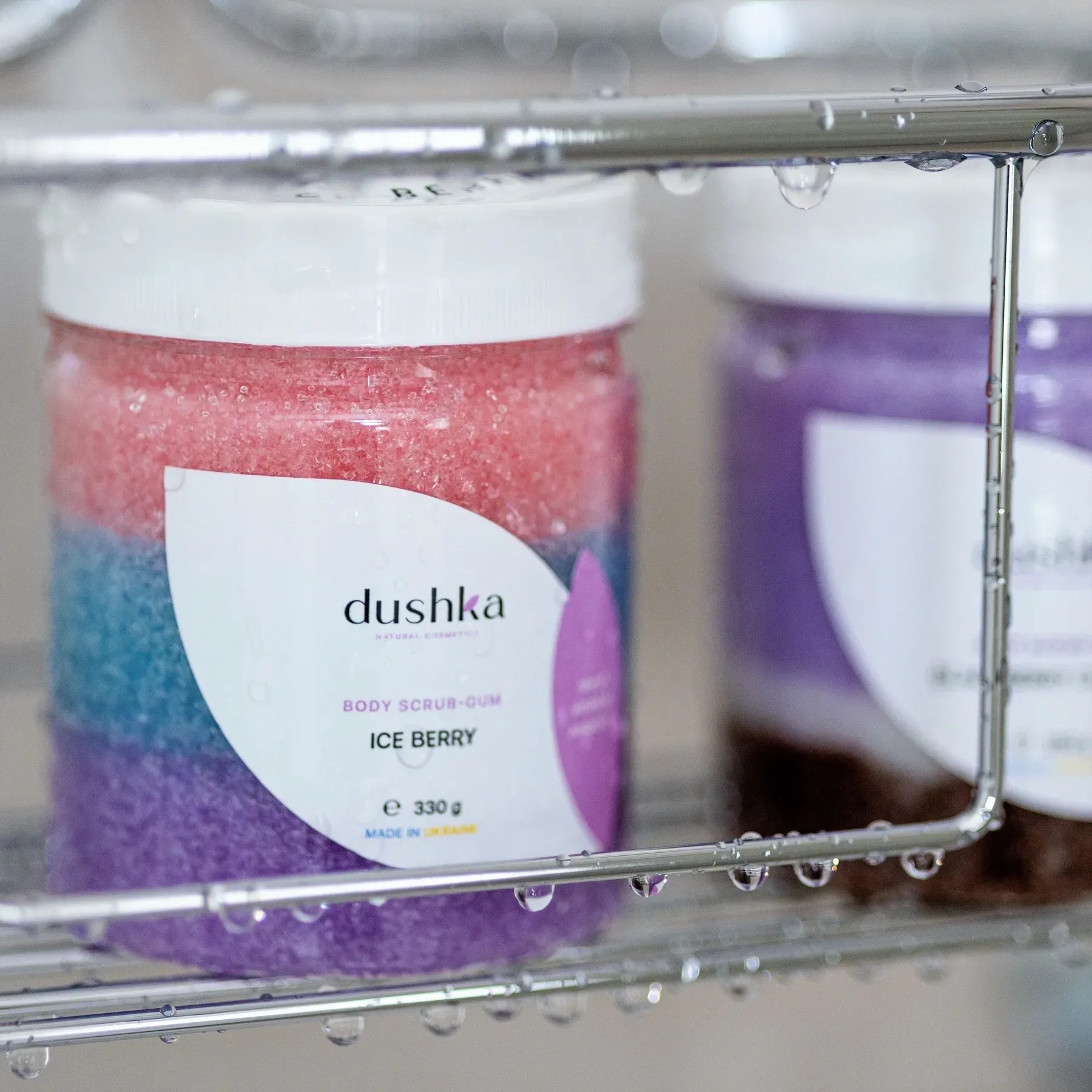 Скраб-жуйка для тіла Dushka Ice Berry 330 гфото2