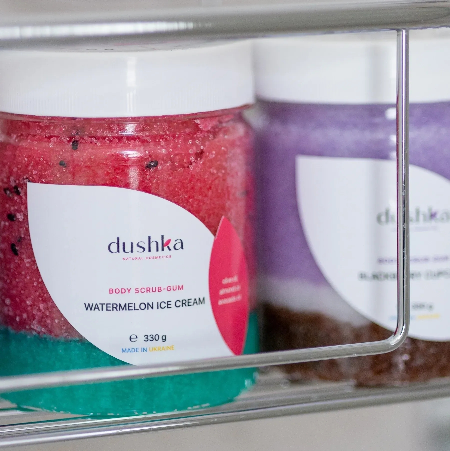 Скраб-жвачка для тела Dushka Арбузное мороженое 330 г фото 