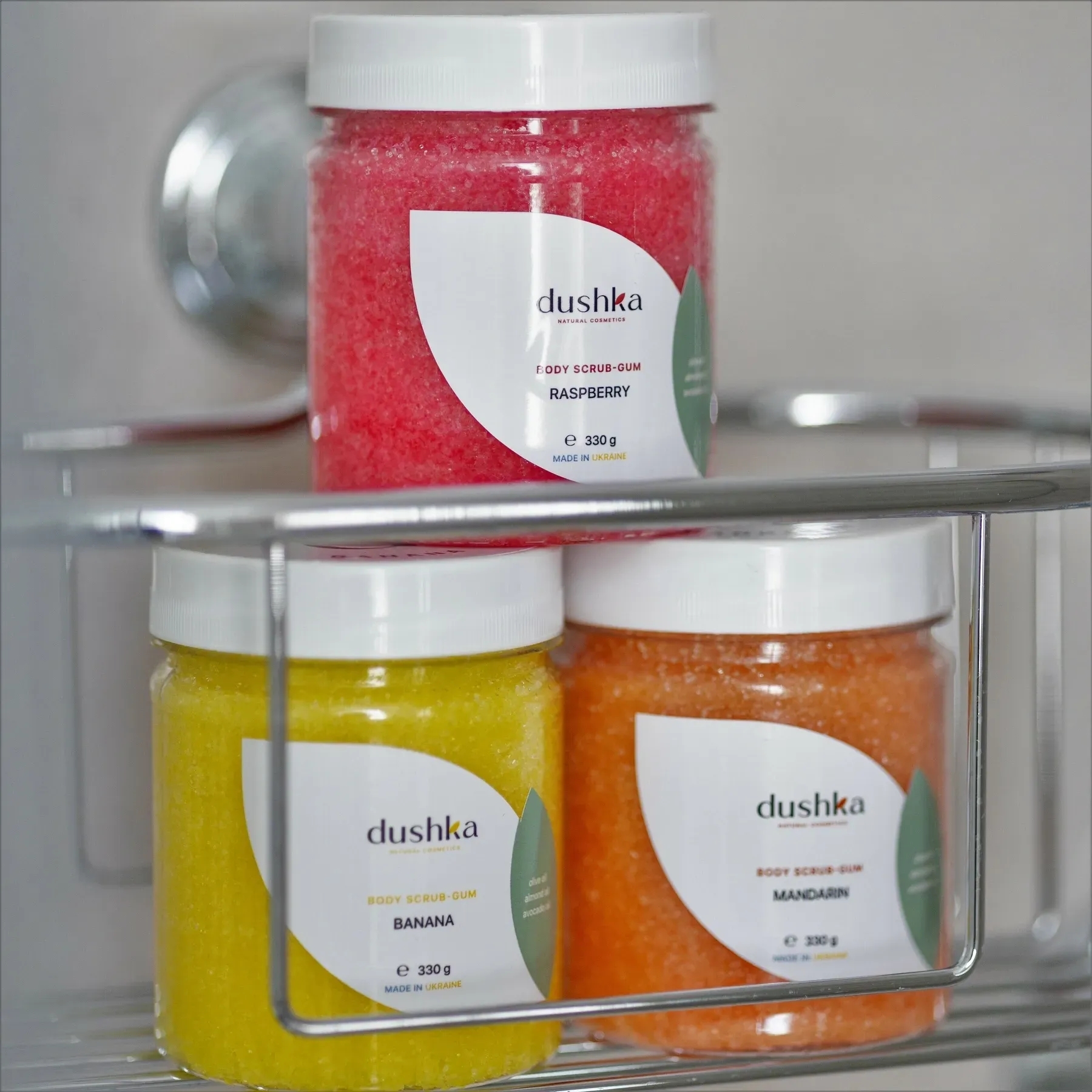 Скраб-жвачка для тела Dushka Малина 330 г фото 