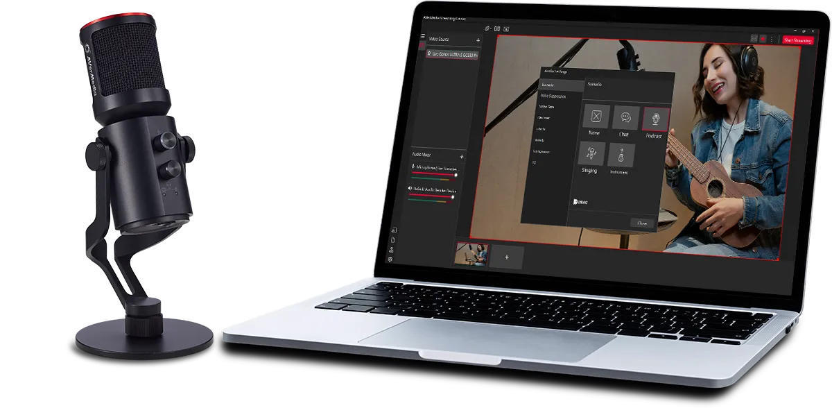 Мікрофон AverMedia AM350 Black (40AAAM350AWD)фото2